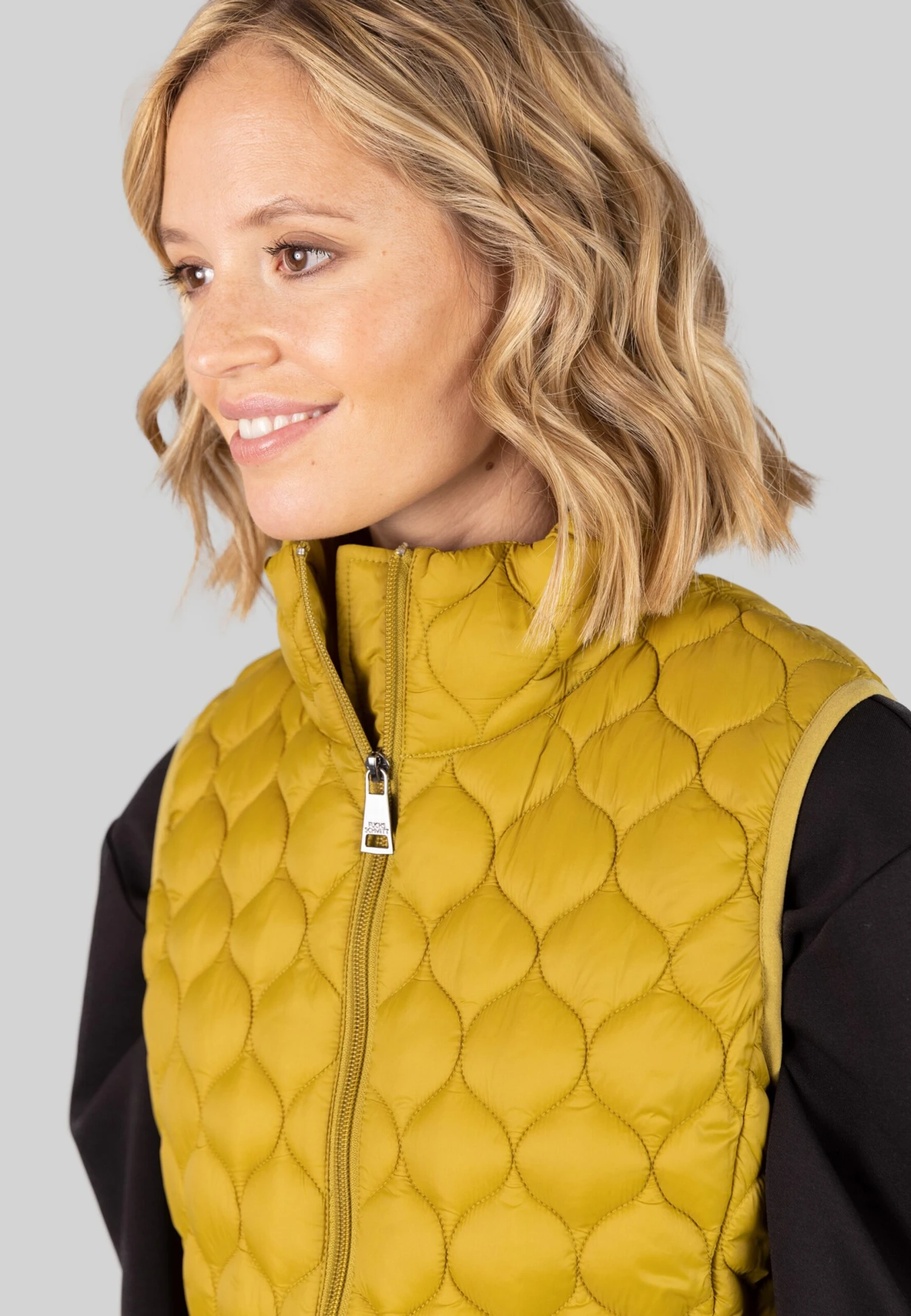 FUCHS SCHMITT Bodywarmers Bodywarmer Vegan Vibes Dames Mosterd - Afbeelding 4